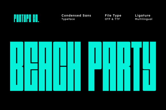 Beach Party: A Typeface That Screams Summer Energy