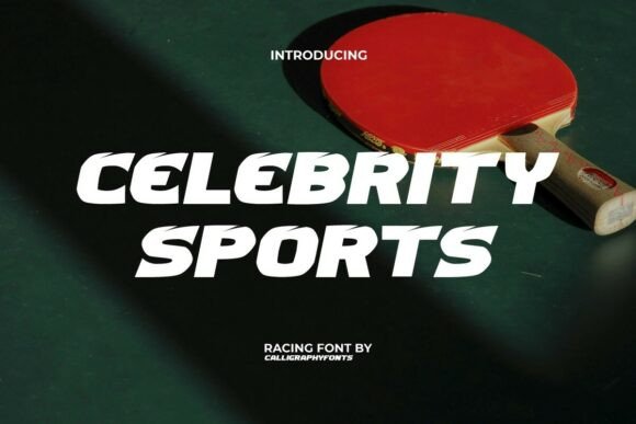 Celebrity Sports: The Typeface Built for Adrenaline