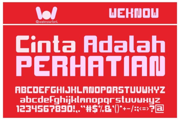 Cinta Adalah Perhatian: A Bold Typeface for Unforgettable Branding