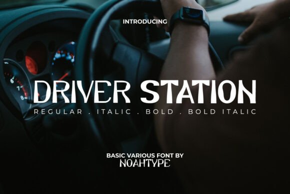 Driver Station: A Typeface That Channels Retro Racing Energy