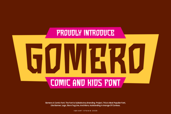 Gomero: The Comic Font That Brings Playful Energy to Any Project
