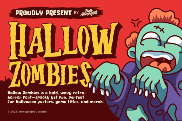 Hallow Zombies: The Spooky Display Font with Serious Character