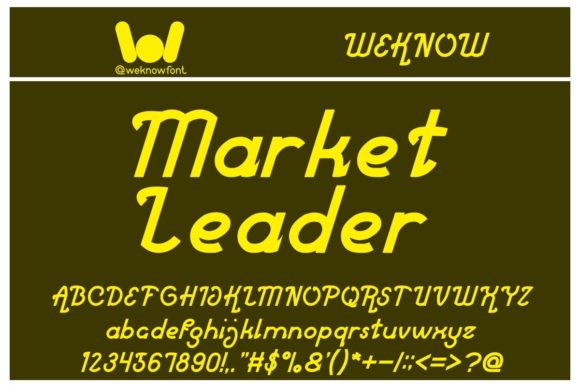 Market Leader: A Display Font Built for Brand Impact