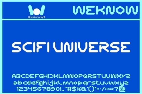 Scifi Universe: A Typeface for the Digital Frontier