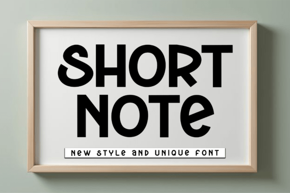Short Note: The Bold, Friendly Font That Demands Attention