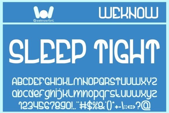 Sleep Tight: Your Go-To Font for Friendly, Standout Design