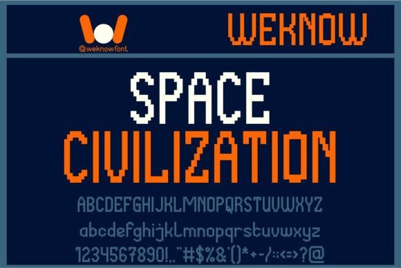 Space Civilization Font: Your Gateway to a Pixelated, Futuristic Aesthetic