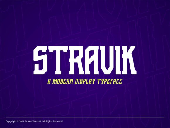 Stravik: The High-Octane Typeface for Impactful Branding