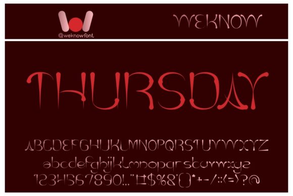 Thursday: A Font with Attitude for Creative Projects