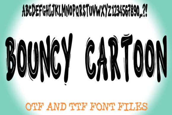 Unleash Joyful Design: The Bouncy Cartoon Typeface